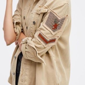 BNWT Free people army shirt jacket